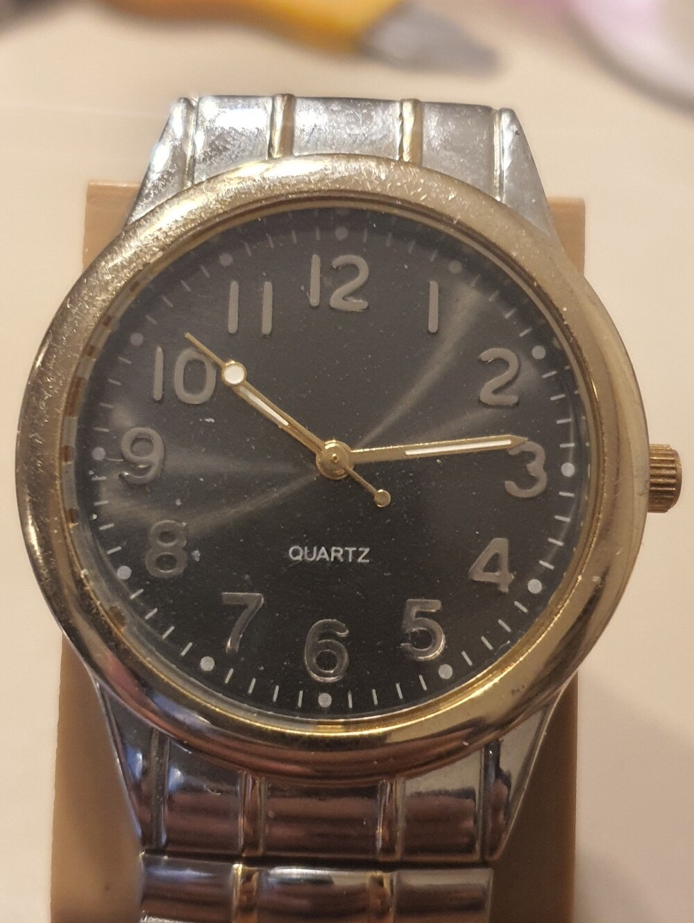 10/$20 Vextra H-Bahga 2 Tone/Black Stainless Steel Men's Watch